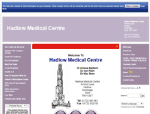 Tablet Screenshot of hadlowmedicalcentre.nhs.uk